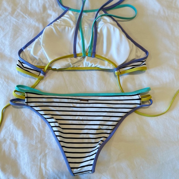 Victoria’s Secret High Neck Bikini Top and Strappy Cheeky Bottoms - Picture 2 of 4